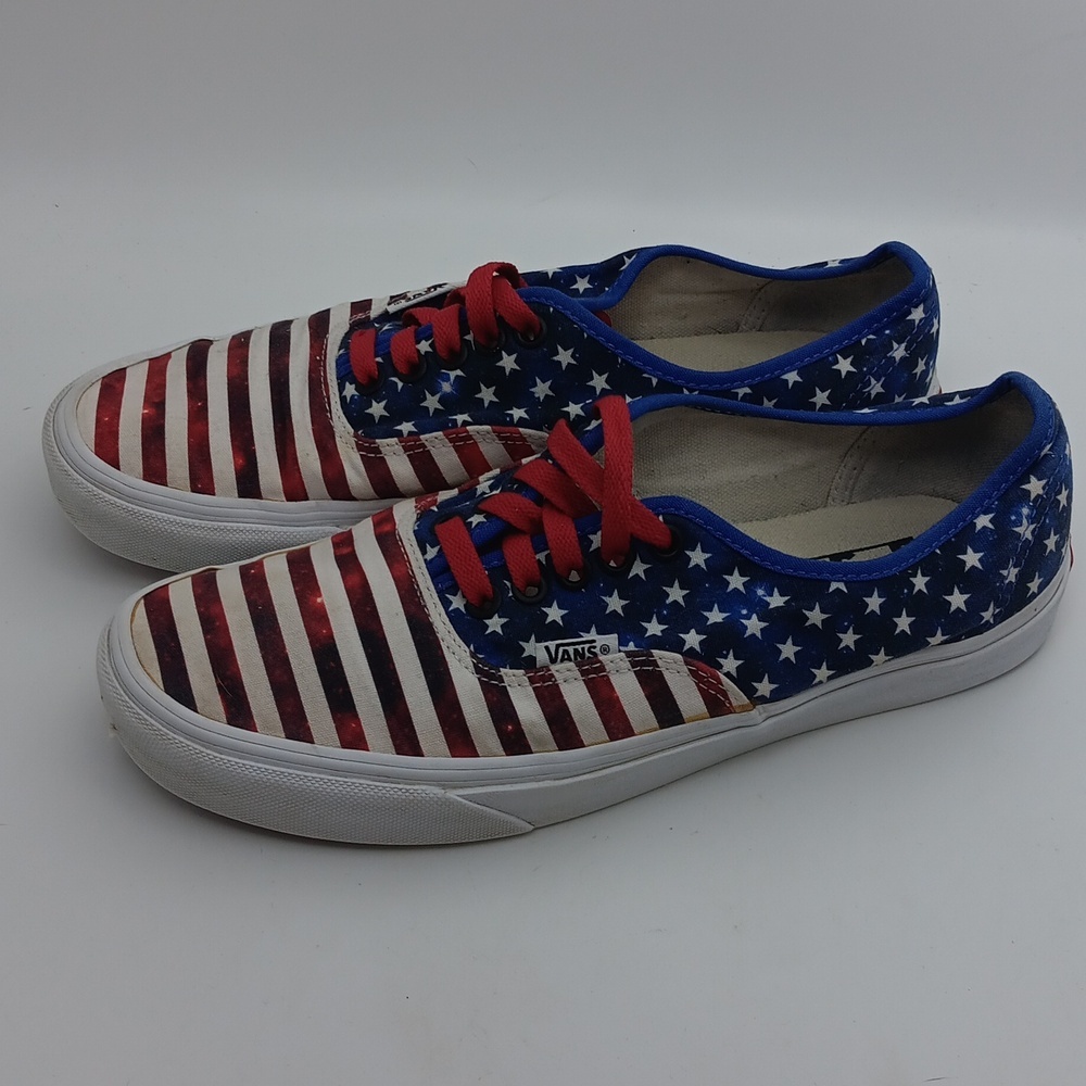 🇺🇸 AMERICAN FLAG VANS SIZE 8.5 🇺🇸 - Picture 3 of 6